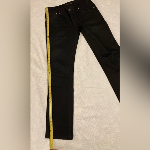 Nudie Jeans Black Grim Tim 32x32 - Picture 4 of 10